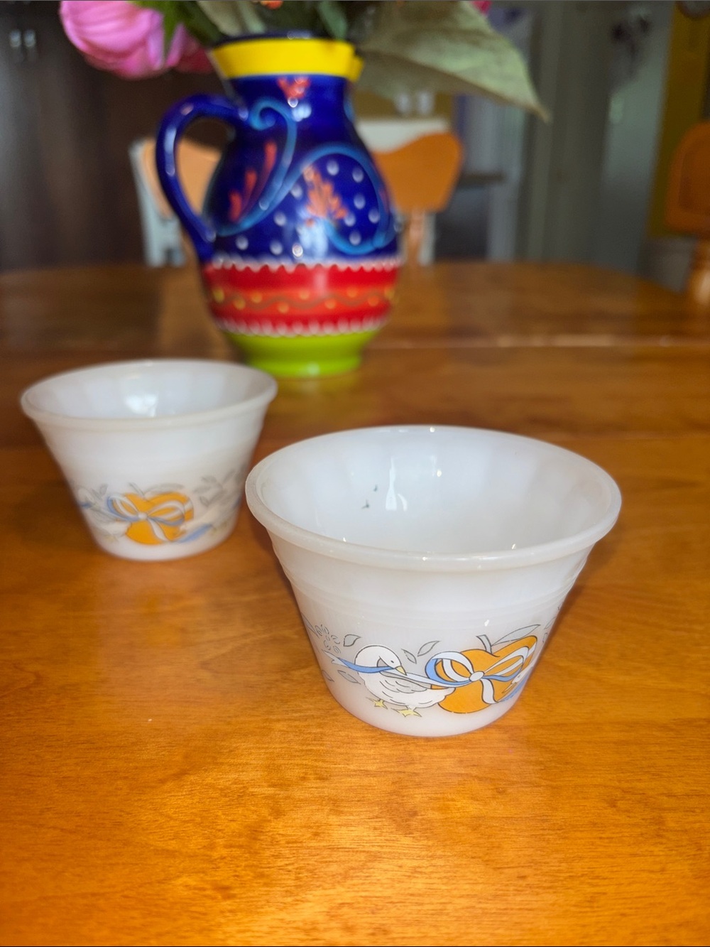 Retro mother goose custard cups (2)